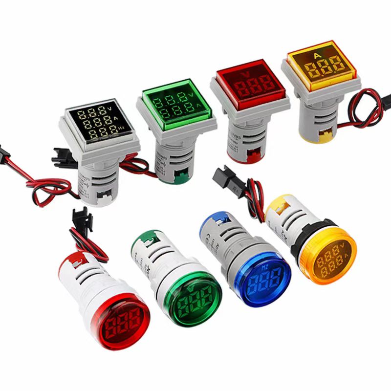 22M mini Voltmeter / Amtter / Hertz Meter Led Digital Indikator Liicht