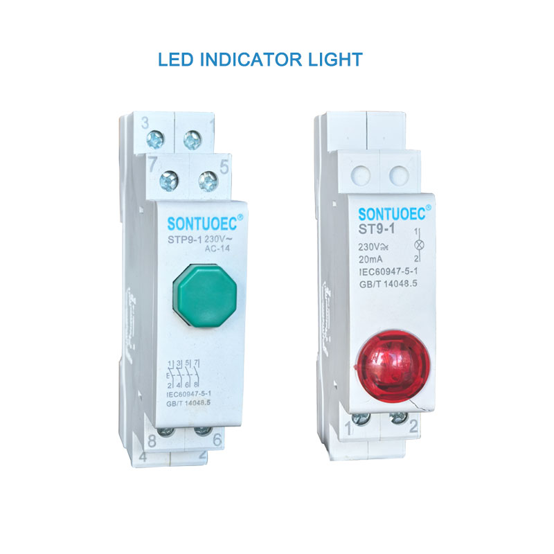 DIN Rail Mount Indikatioun Light LED Signal Lamp