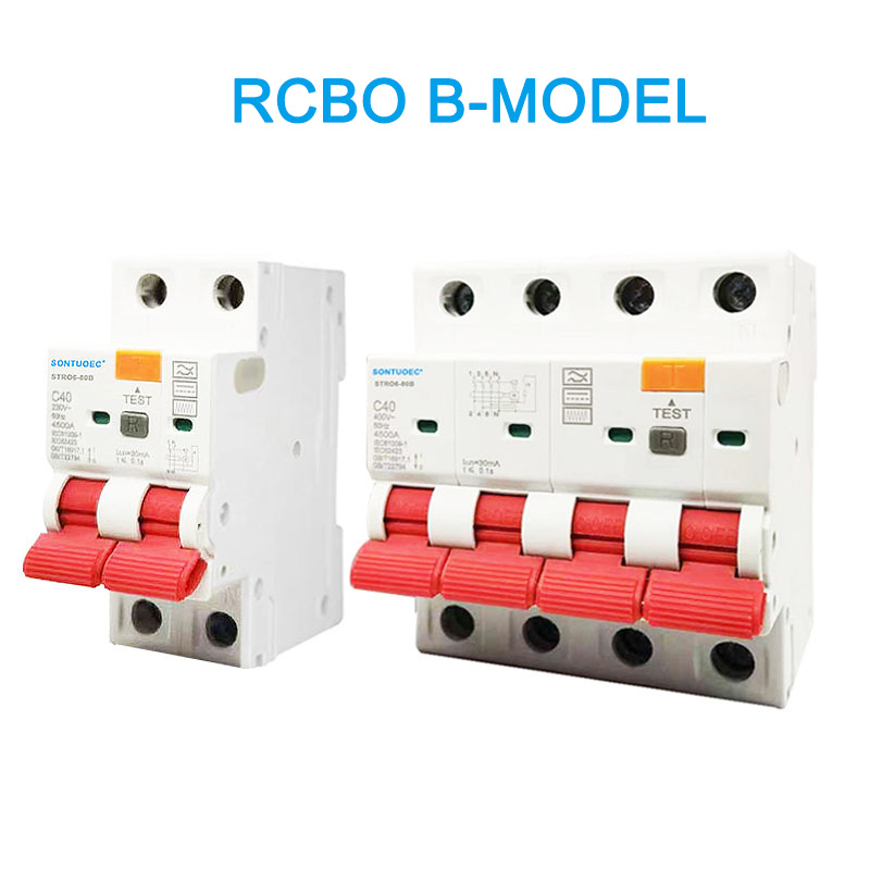 RCBO B Modell 2p 4p Reschtoffall aktuelle Circuit Breaker