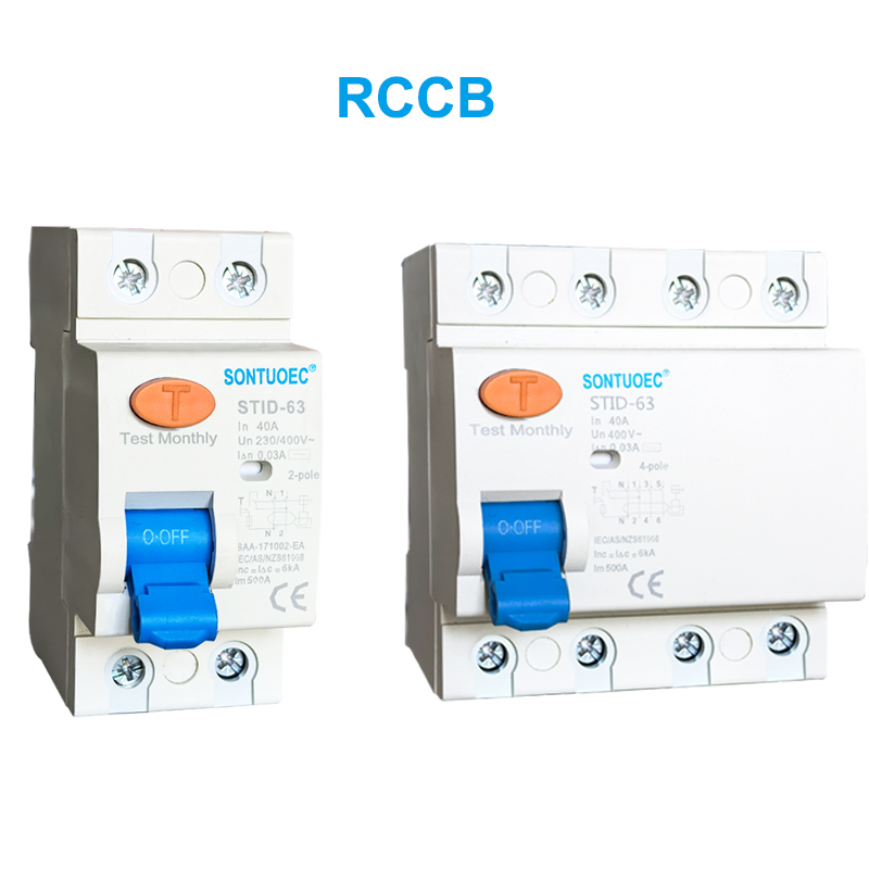 Stéit 63 Serie RCCB 230v 63a Reschtinual-aktuelle Circuit Breaker
