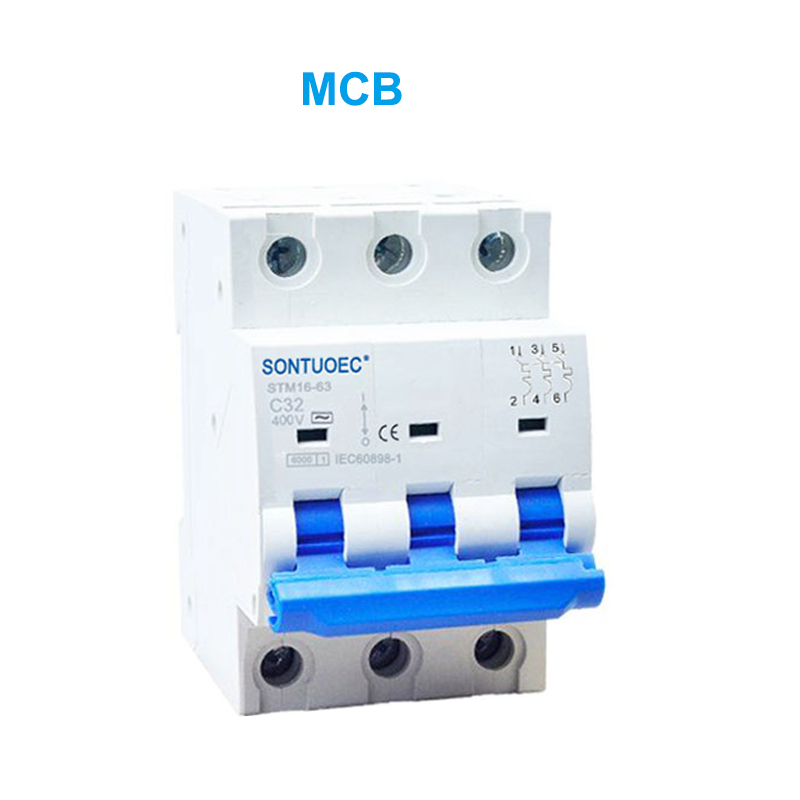 Stm16-63 Miniatur Circuit Breaker 6P 2p 2p 4p 16a 230 / 400V MCB mcb