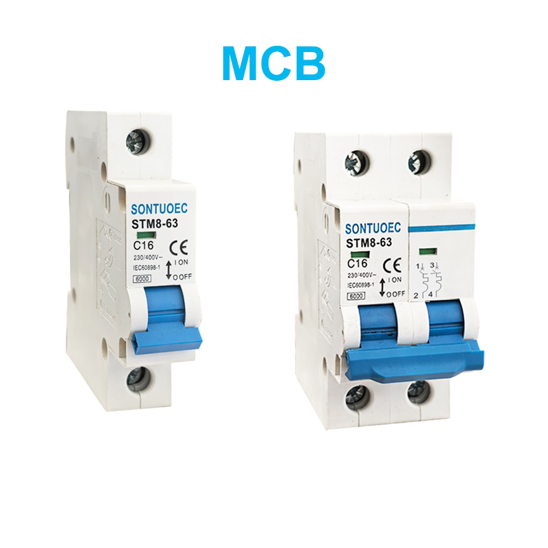 Stm8-63 Miniatur Circuit Breaker 6C 2p 2p 4p 16. 27 / 400V / 400v