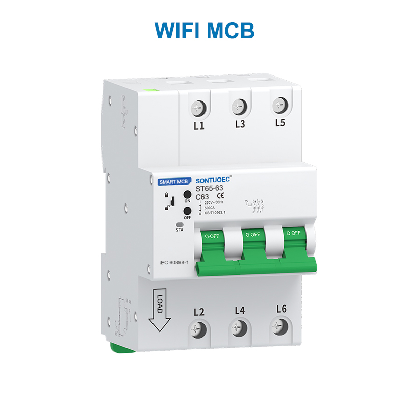 Wifi Rs485 Multifunktional iot intelligent mcb rcbo intelligent Micuukuper Breaker