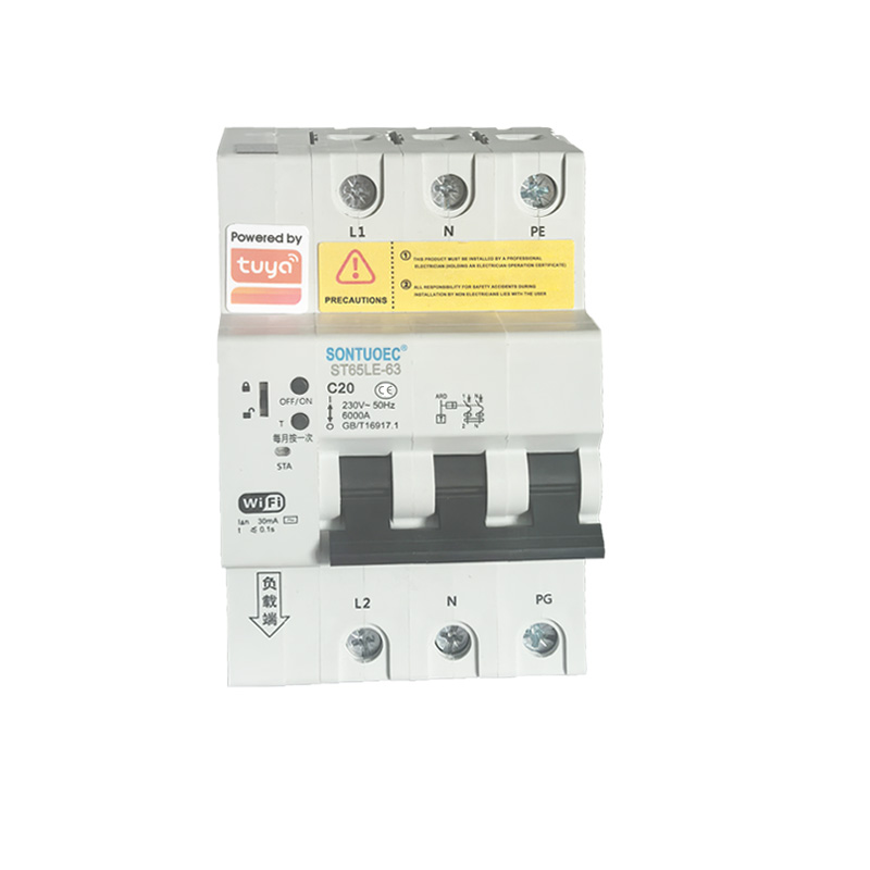 WiFi ST65LE-63wf2 Serie Multi Functional IoT Intelligent RCBO Intelligent Circuit Breaker